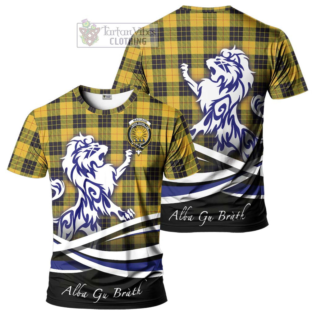 Tartan Vibes Clothing MacLeod of Lewis Ancient Tartan Cotton T-shirt with Alba Gu Brath Regal Lion Emblem