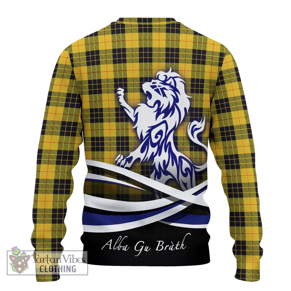 MacLeod of Lewis Ancient Tartan Knitted Sweater with Alba Gu Brath Regal Lion Emblem - Tartanvibesclothing Shop