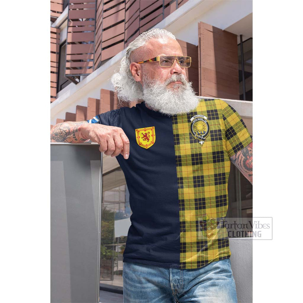 Tartan Vibes Clothing MacLeod of Lewis Ancient Tartan Cotton T-shirt with Scottish Lion Royal Arm Half Style