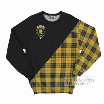 MacLeod of Lewis Ancient Tartan Sweatshirt with Family Crest and Military Logo Style