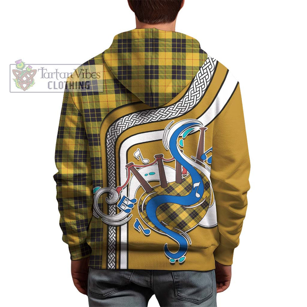 MacLeod of Lewis Ancient Tartan Hoodie with Epic Bagpipe Style - Tartanvibesclothing Shop