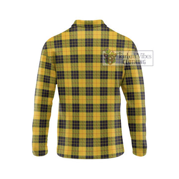 MacLeod of Lewis Ancient Tartan Long Sleeve Polo Shirt with Family Crest DNA In Me Style