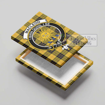 MacLeod of Lewis Ancient Tartan Canvas Print Wall Art with Family Crest