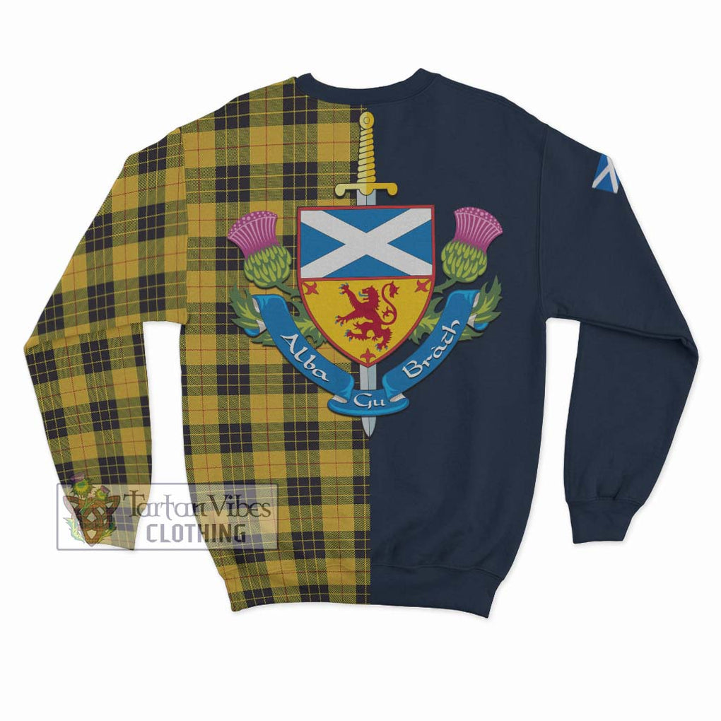 Tartan Vibes Clothing MacLeod of Lewis Ancient Tartan Sweatshirt with Scottish Lion Royal Arm Half Style