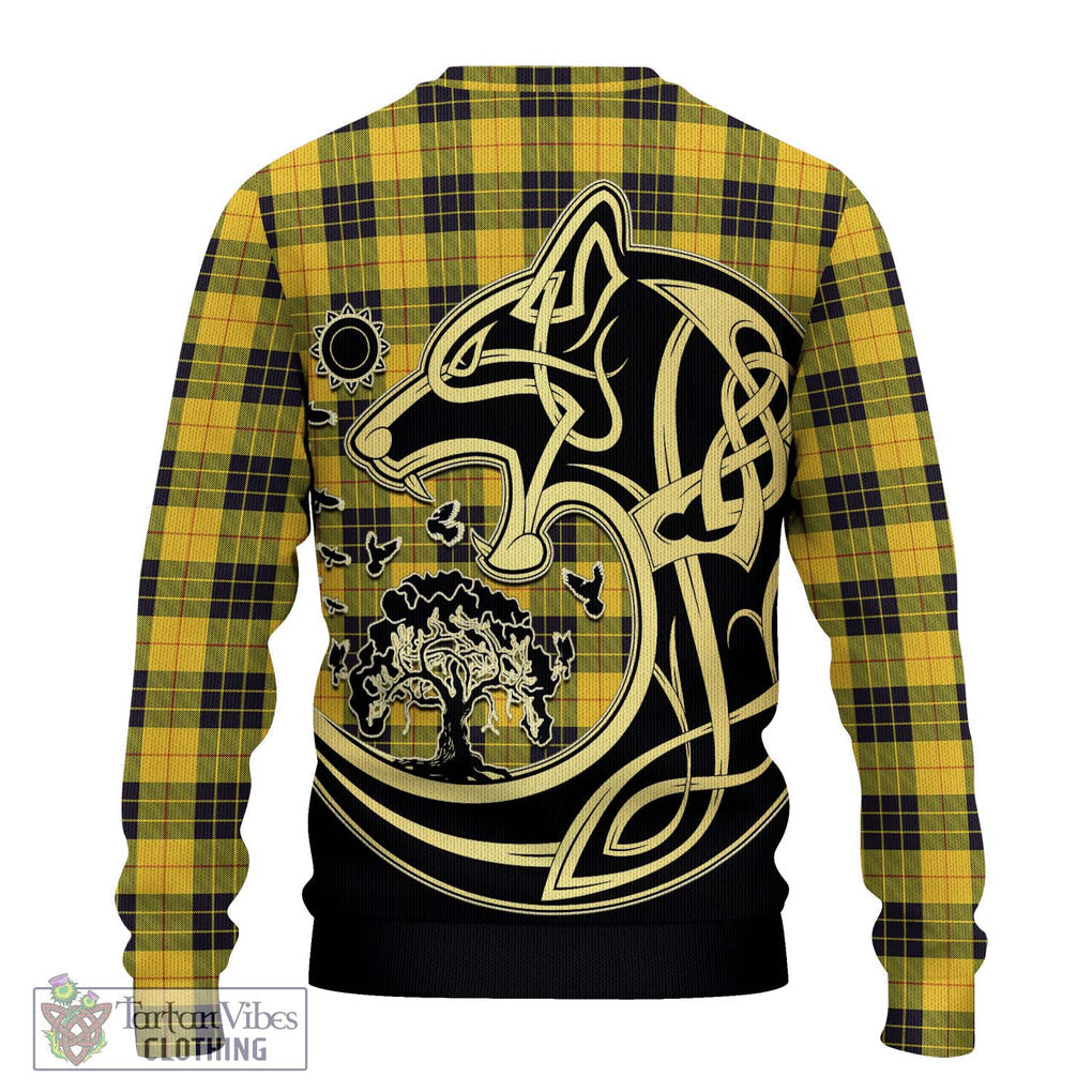 MacLeod of Lewis Ancient Tartan Knitted Sweater with Family Crest Celtic Wolf Style - Tartan Vibes Clothing