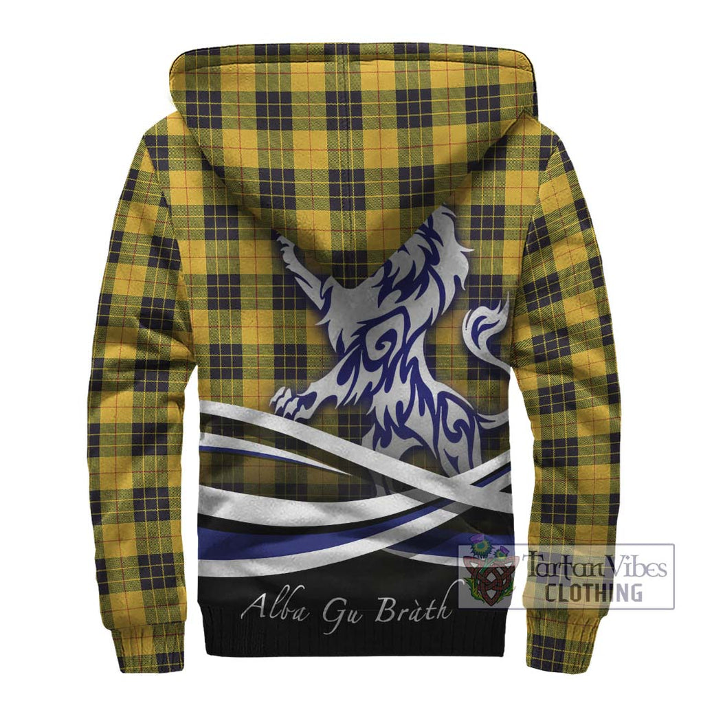 MacLeod of Lewis Ancient Tartan Sherpa Hoodie with Alba Gu Brath Regal Lion Emblem - Tartanvibesclothing Shop