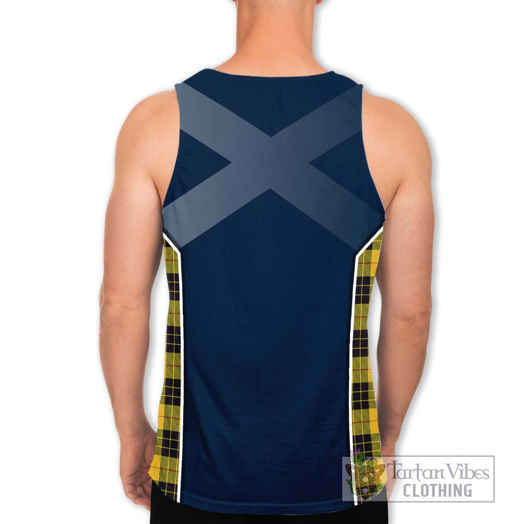 MacLeod of Lewis Ancient Tartan Men's Tank Top with Family Crest and Lion Rampant Vibes Sport Style - Tartan Vibes Clothing