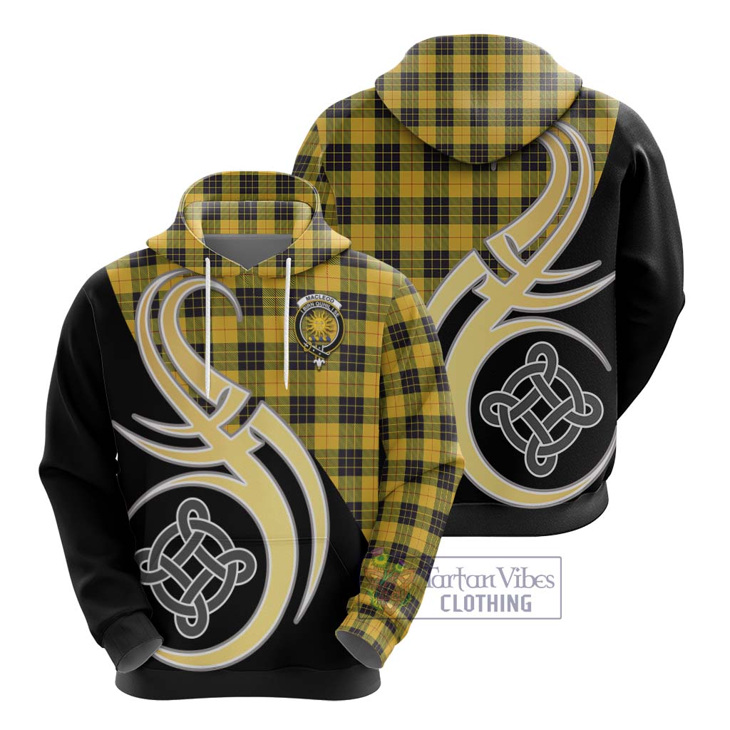 MacLeod of Lewis Ancient Tartan Hoodie with Family Crest and Celtic Symbol Style - Tartan Vibes Clothing