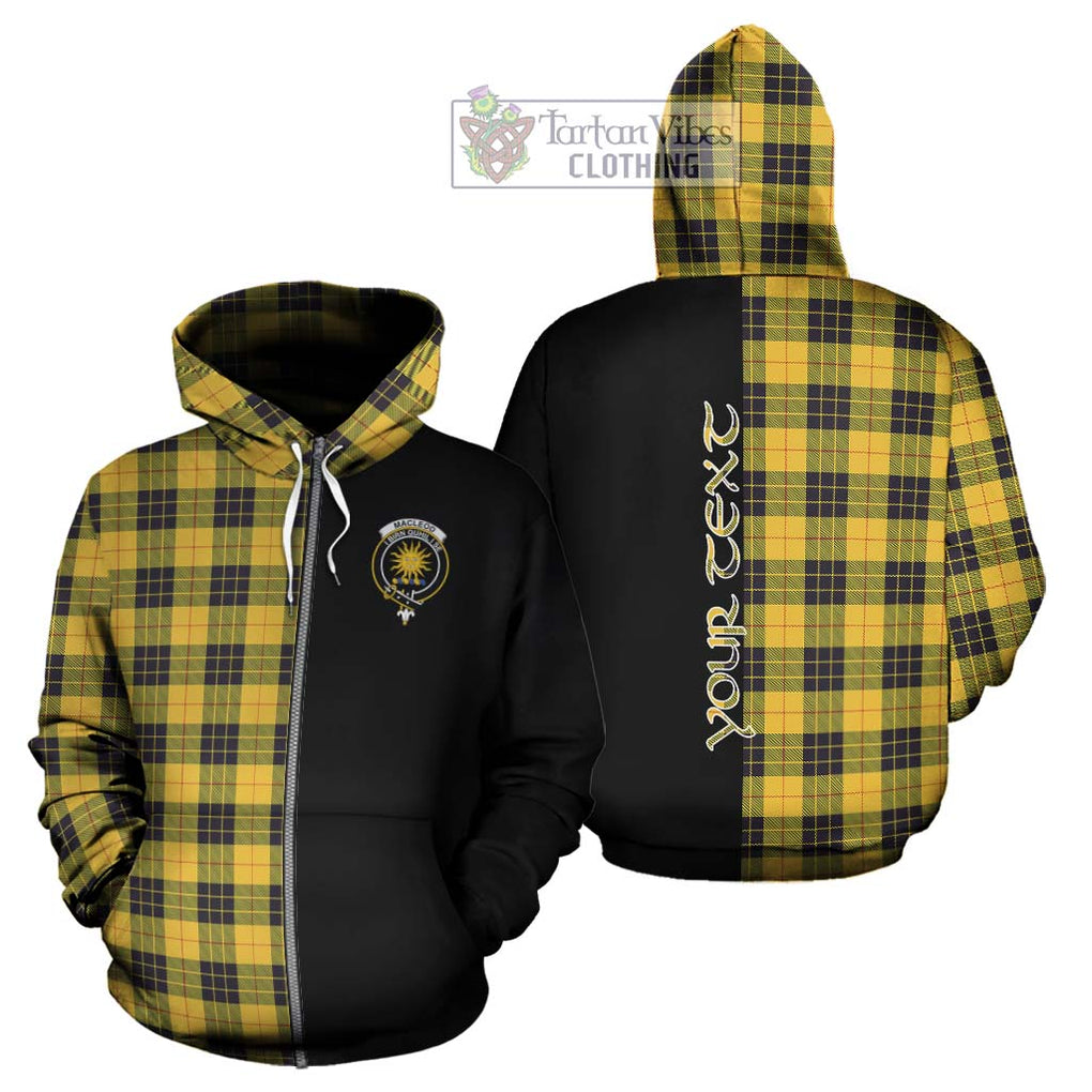 MacLeod of Lewis Ancient Tartan Hoodie with Family Crest and Half Of Me Style - Tartanvibesclothing Shop