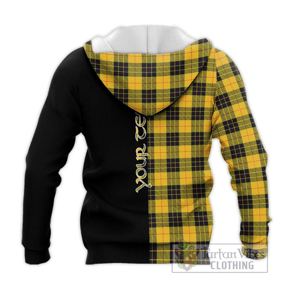 MacLeod of Lewis Ancient Tartan Knitted Hoodie with Family Crest and Half Of Me Style - Tartanvibesclothing Shop