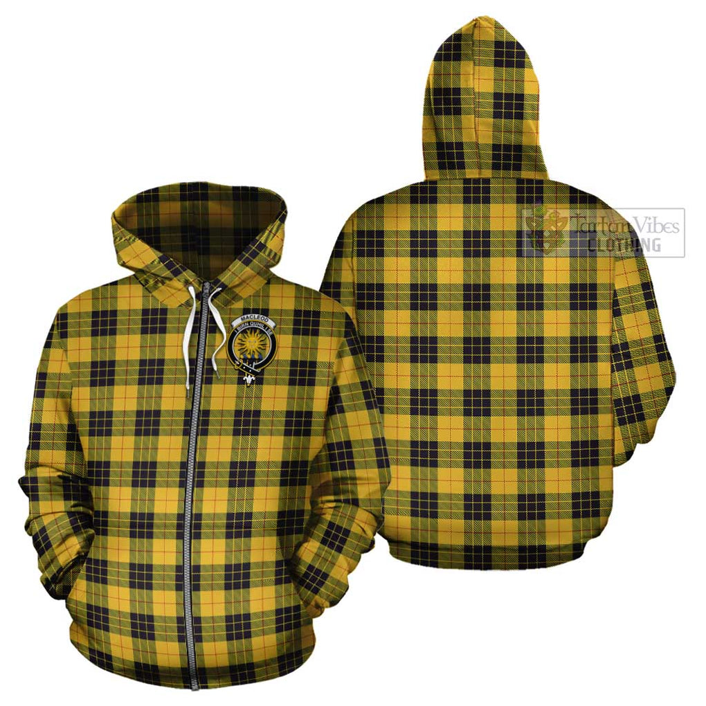 MacLeod of Lewis Ancient Tartan Cotton Hoodie with Family Crest Zip Hoodie - Tartan Vibes Clothing