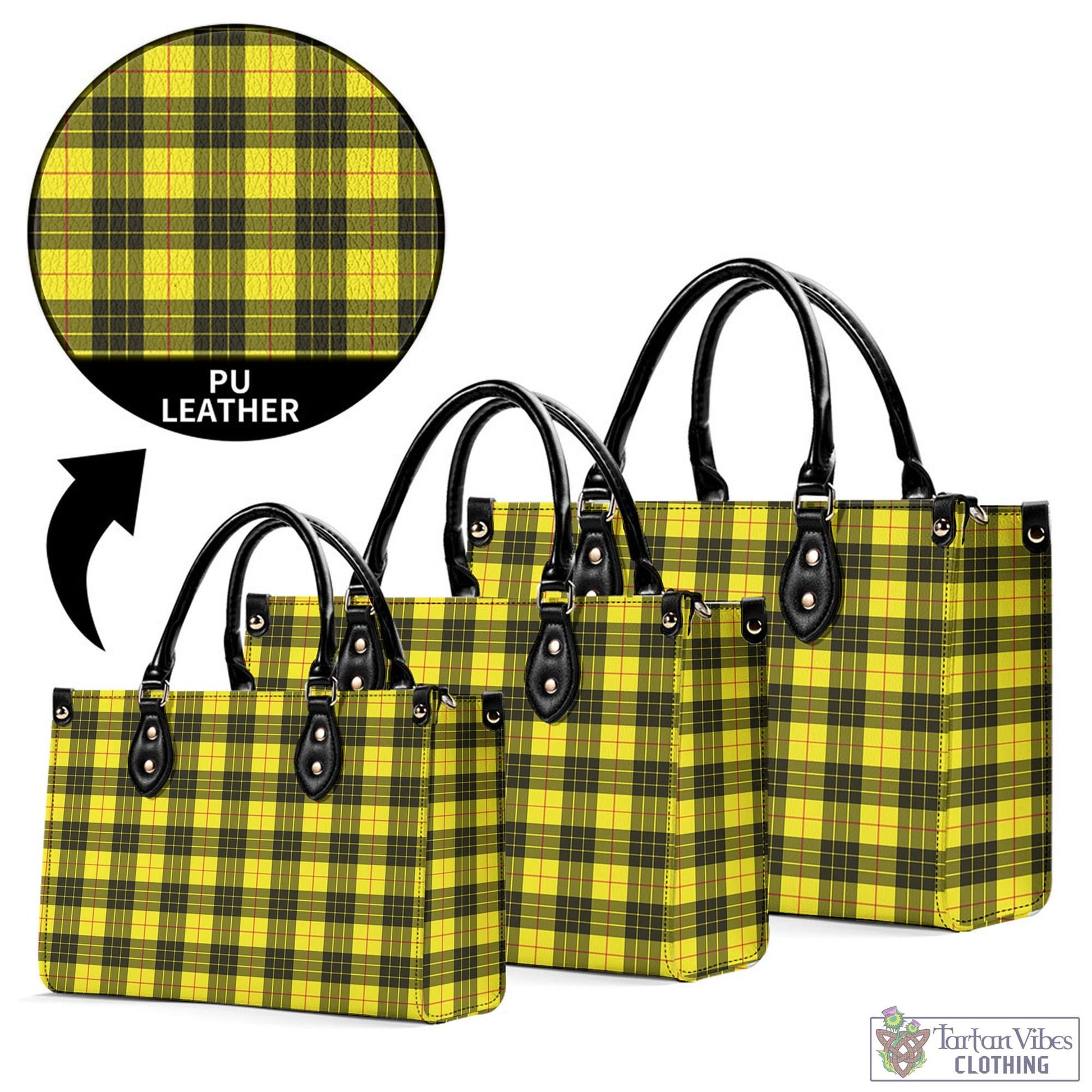 Tartan Vibes Clothing MacLeod of Lewis Modern Tartan Luxury Leather Handbags