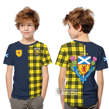 MacLeod (McLeod) Tartan Kid T-Shirt Alba with Scottish Lion Royal Arm Half Style