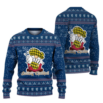 MacLeod (McLeod) Clan Christmas Family Ugly Sweater with Funny Gnome Playing Bagpipes