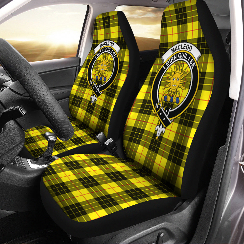 MacLeod of Lewis Modern Tartan Car Seat Cover with Family Crest One Size - Tartanvibesclothing