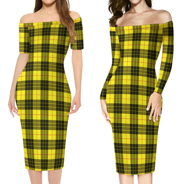 MacLeod (McLeod) Tartan Off Shoulder Lady Dress