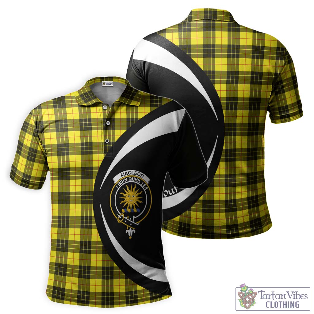 MacLeod (McLeod) Tartan Men's Polo Shirt with Family Crest Circle Style Kid - Tartan Vibes Clothing