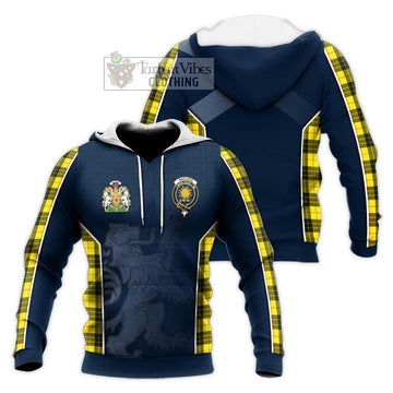 MacLeod (McLeod) Tartan Knitted Hoodie with Family Crest and Lion Rampant Vibes Sport Style