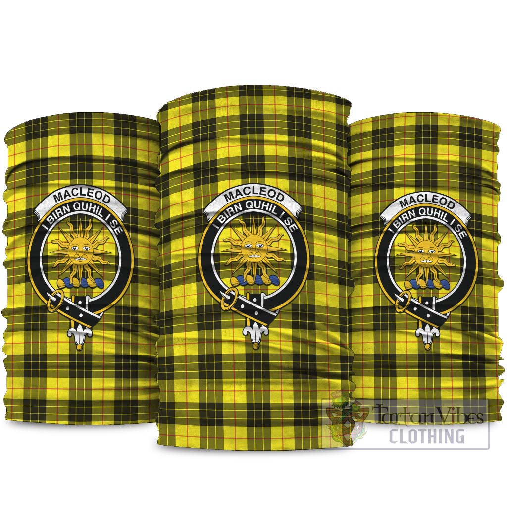 MacLeod of Lewis Modern Tartan Neck Gaiters, Tartan Bandanas, Tartan Head Band with Family Crest