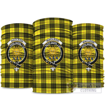 MacLeod (McLeod) Tartan Neck Gaiters, Tartan Bandanas, Tartan Head Band with Family Crest