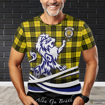 MacLeod (McLeod) Tartan T-Shirt with Alba Gu Brath Regal Lion Emblem