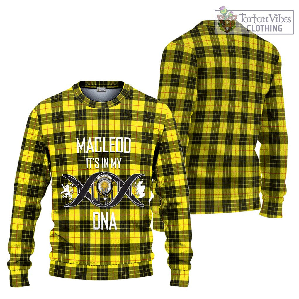 MacLeod (McLeod) Tartan Knitted Sweater with Family Crest DNA In Me Style Unisex - Tartanvibesclothing Shop