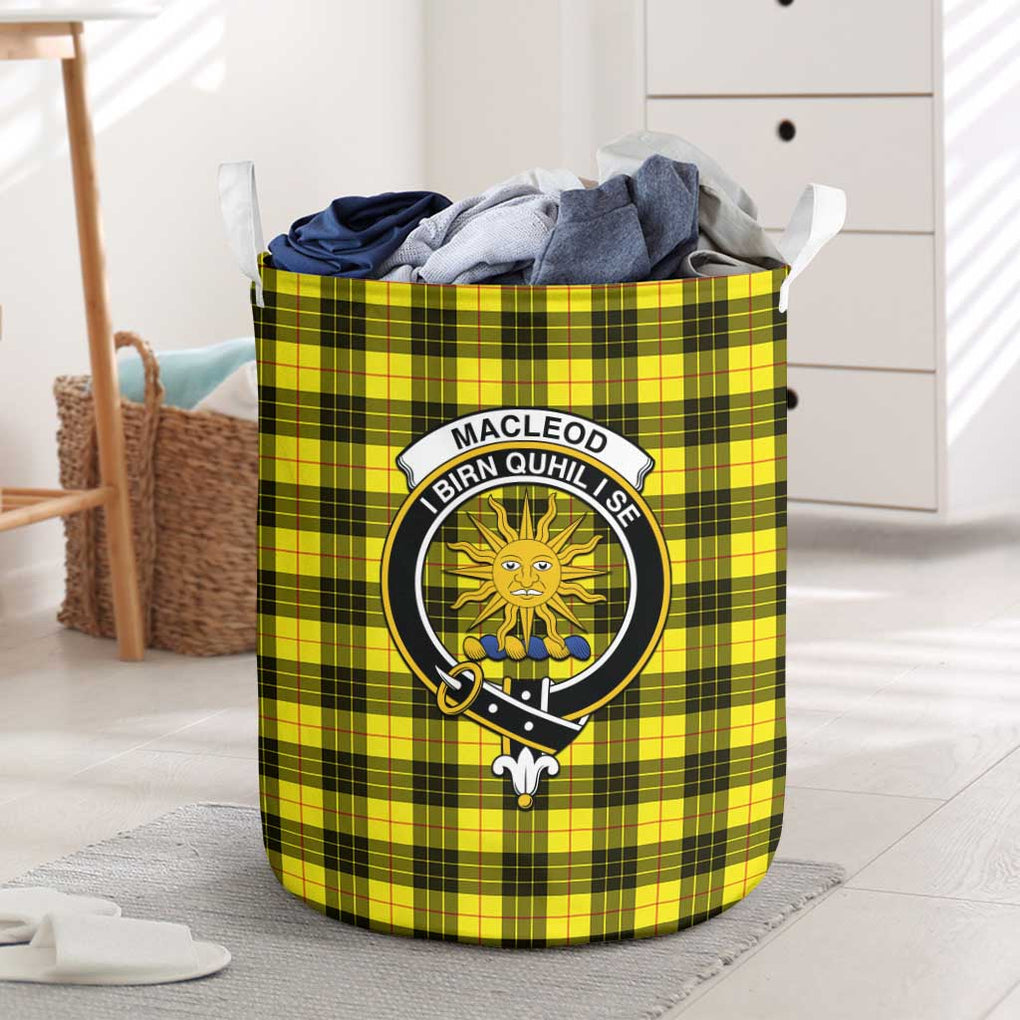 MacLeod (McLeod) Tartan Laundry Basket with Family Crest One Size - Tartanvibesclothing Shop