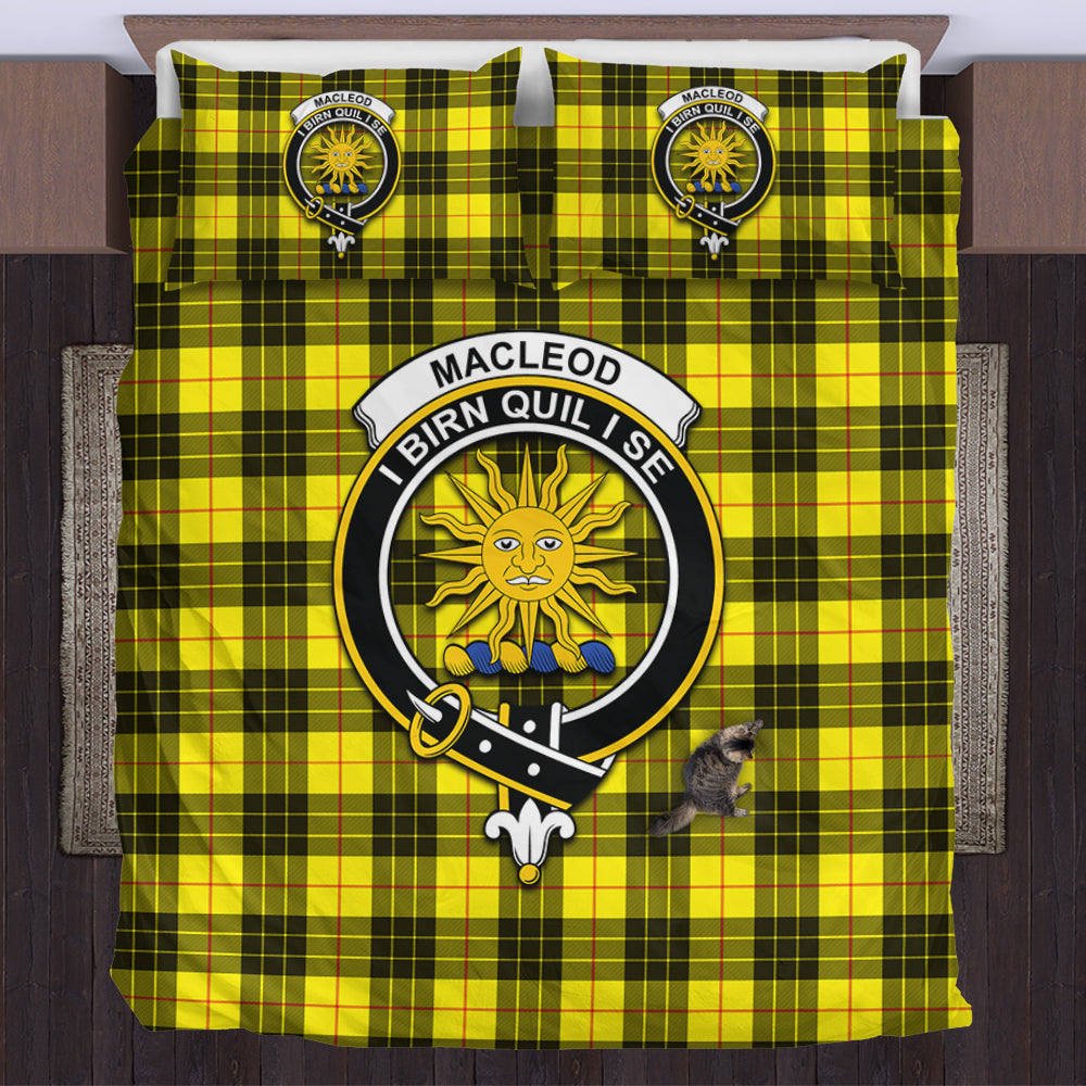 MacLeod (McLeod) Tartan Bedding Set with Family Crest US Bedding Set - Tartan Vibes Clothing