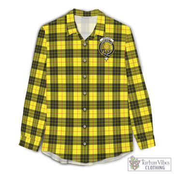 MacLeod (McLeod) Tartan Women's Casual Shirt with Family Crest