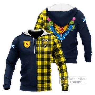 MacLeod (McLeod) Tartan Knitted Hoodie Alba with Scottish Lion Royal Arm Half Style