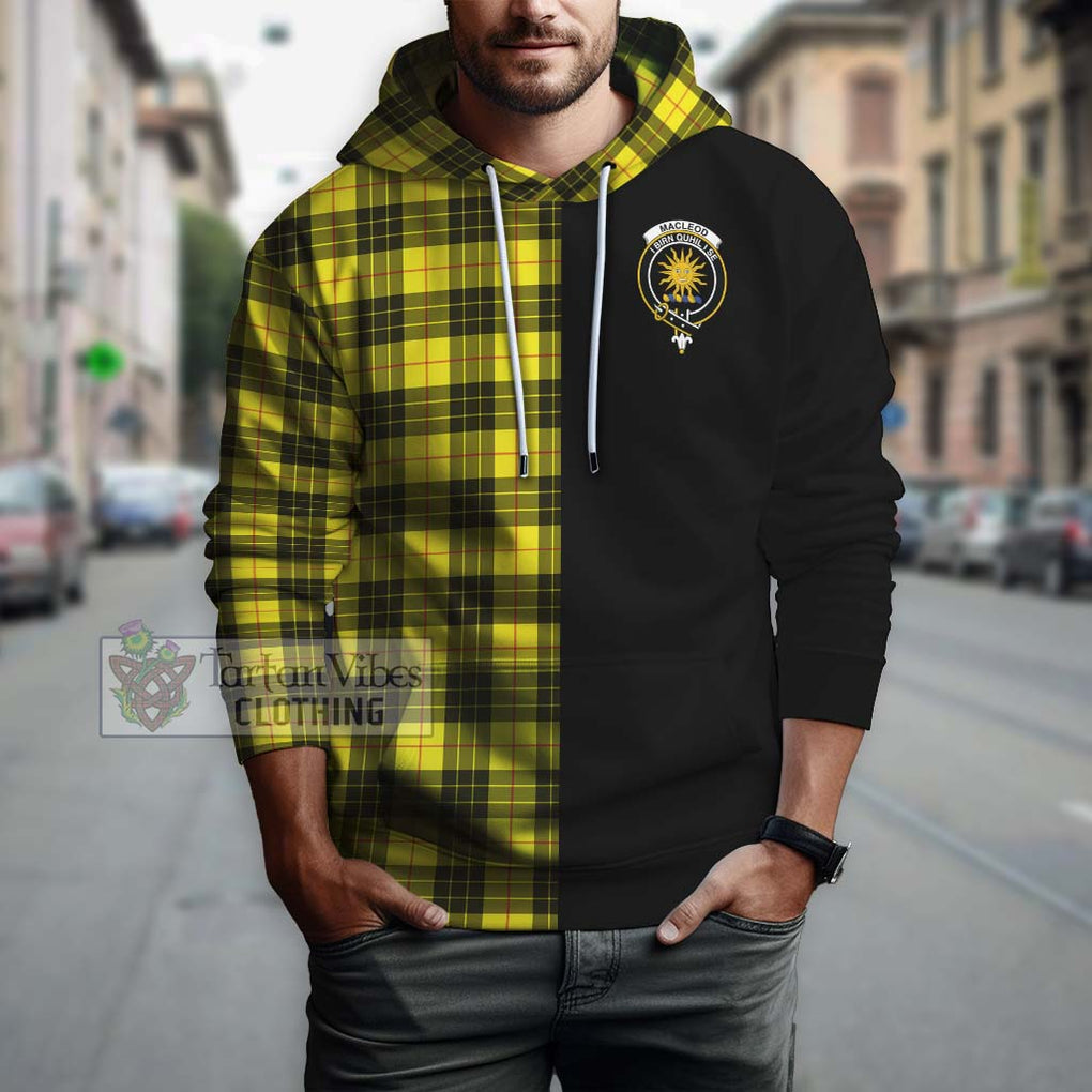 MacLeod (McLeod) Tartan Hoodie with Family Crest and Half Of Me Style Zip Hoodie - Tartanvibesclothing Shop