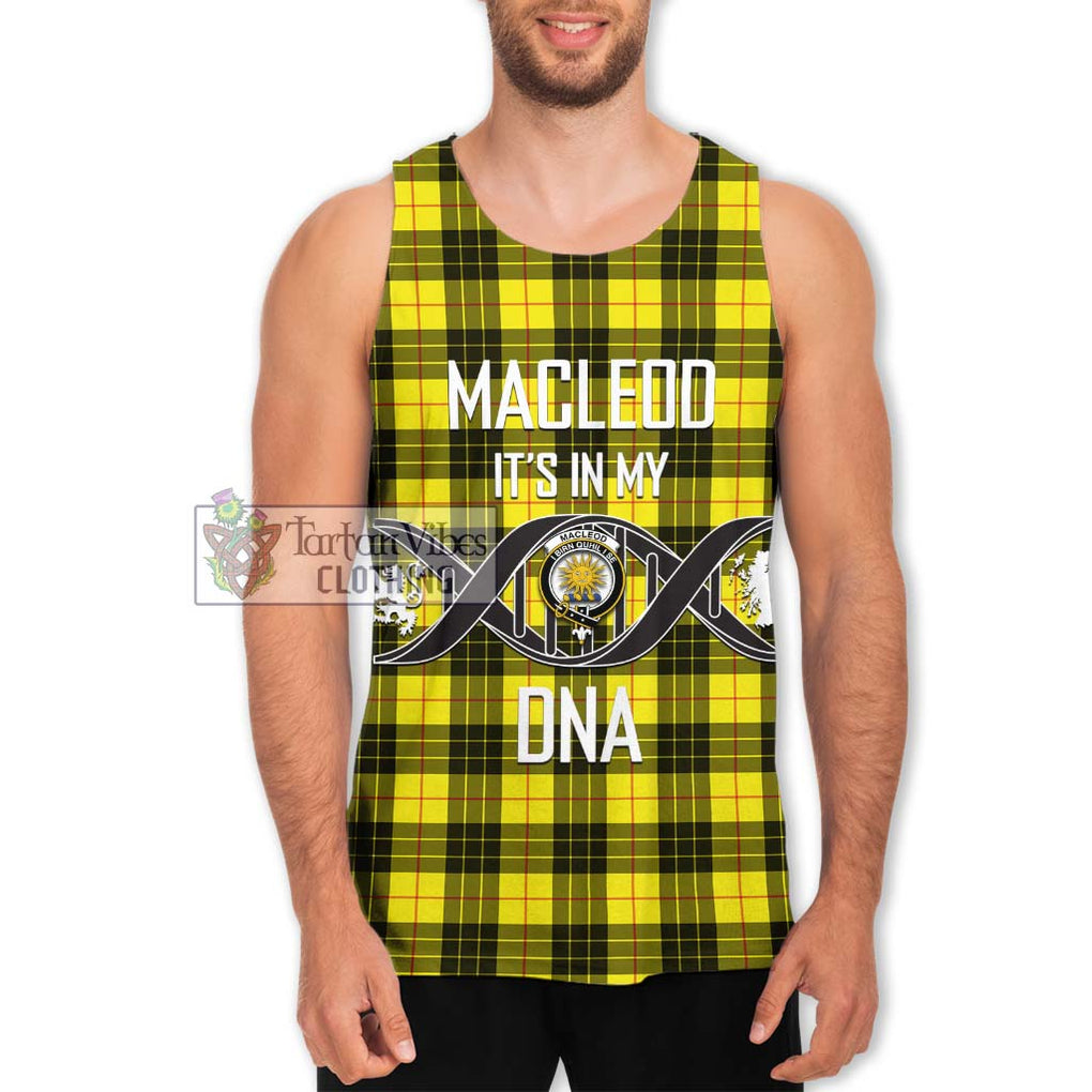 MacLeod (McLeod) Tartan Men's Tank Top with Family Crest DNA In Me Style Men - Tartanvibesclothing Shop