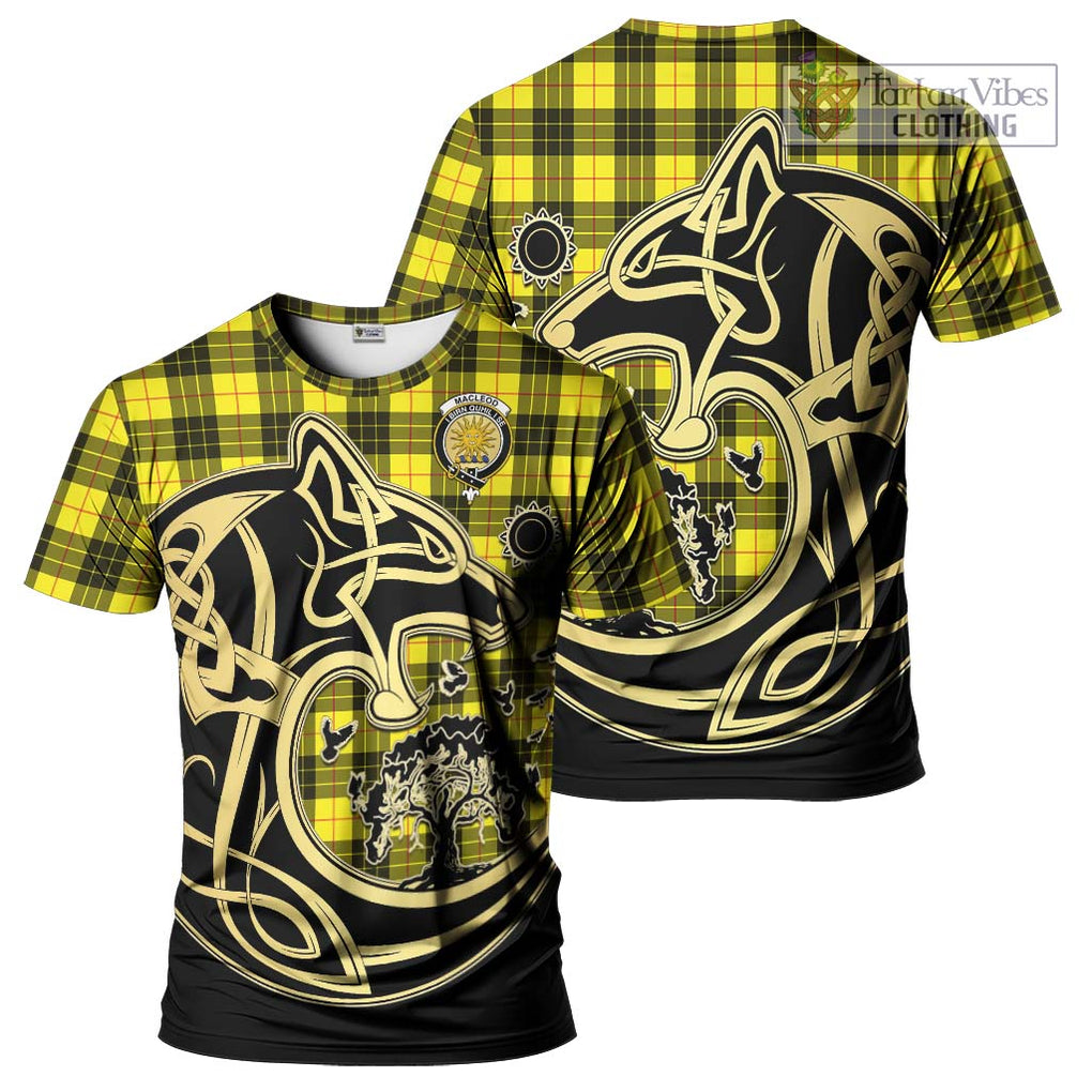 MacLeod (McLeod) Tartan T-Shirt with Family Crest Celtic Wolf Style Kid's Shirt - Tartan Vibes Clothing