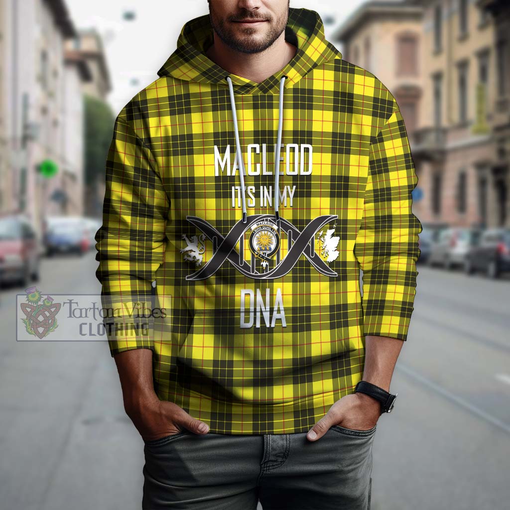 MacLeod (McLeod) Tartan Hoodie with Family Crest DNA In Me Style Pullover Hoodie - Tartanvibesclothing Shop