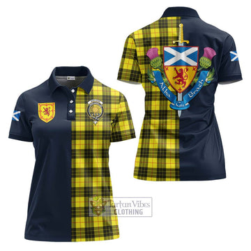 MacLeod (McLeod) Tartan Women's Polo Shirt Alba with Scottish Lion Royal Arm Half Style