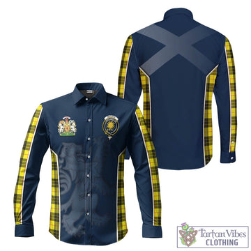 MacLeod (McLeod) Tartan Long Sleeve Button Up Shirt with Family Crest and Lion Rampant Vibes Sport Style