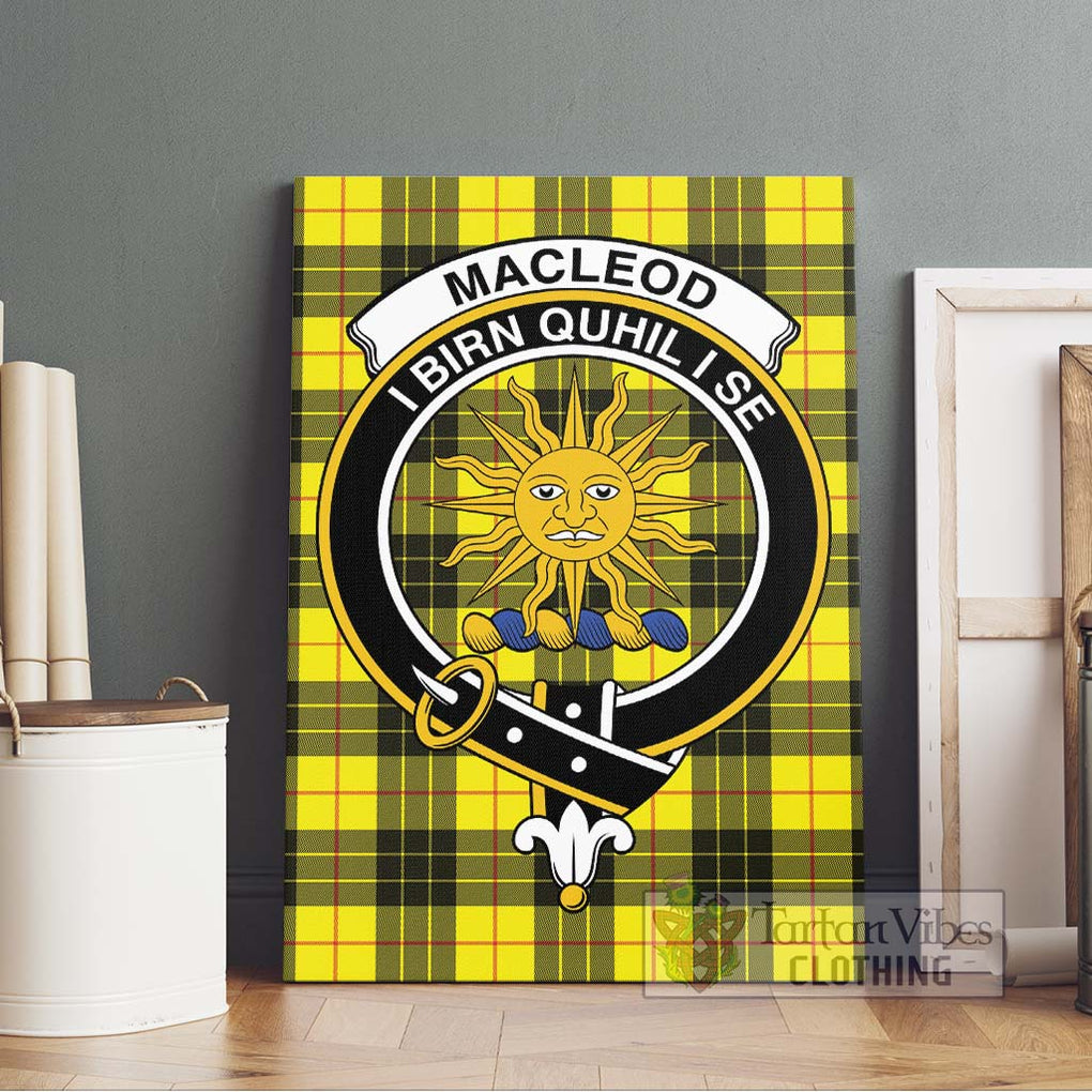 MacLeod (McLeod) Tartan Canvas Print Wall Art with Family Crest Without Frame - Tartan Vibes Clothing