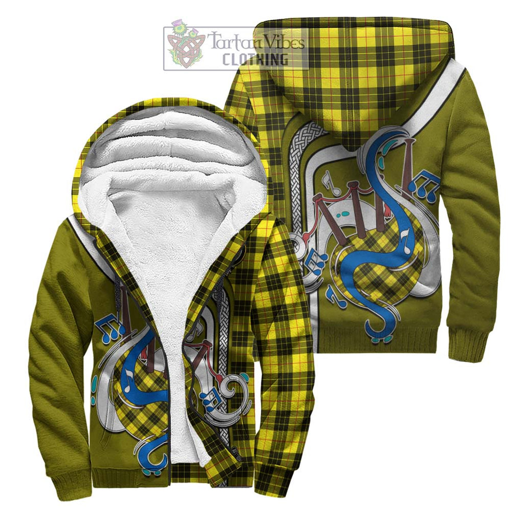 MacLeod (McLeod) Tartan Sherpa Hoodie with Epic Bagpipe Style Unisex S - Tartanvibesclothing Shop