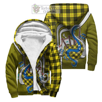 MacLeod (McLeod) Tartan Sherpa Hoodie with Epic Bagpipe Style