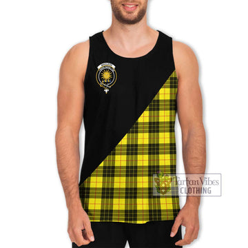 MacLeod (McLeod) Tartan Men's Tank Top with Family Crest and Military Logo Style