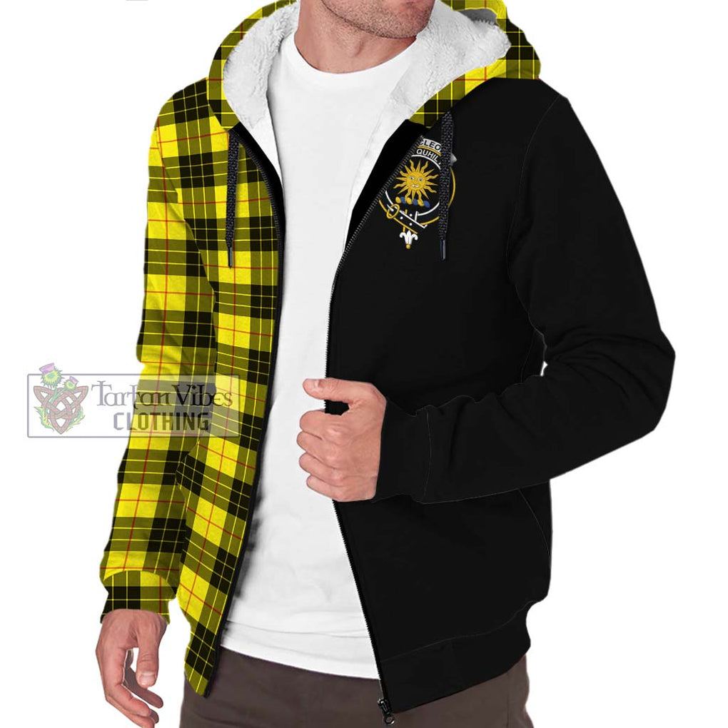 MacLeod (McLeod) Tartan Sherpa Hoodie with Family Crest and Half Of Me Style Unisex S - Tartanvibesclothing Shop