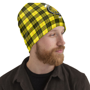 MacLeod (McLeod) Tartan Beanies Hat with Family Crest