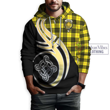 MacLeod (McLeod) Tartan Hoodie with Family Crest and Celtic Symbol Style