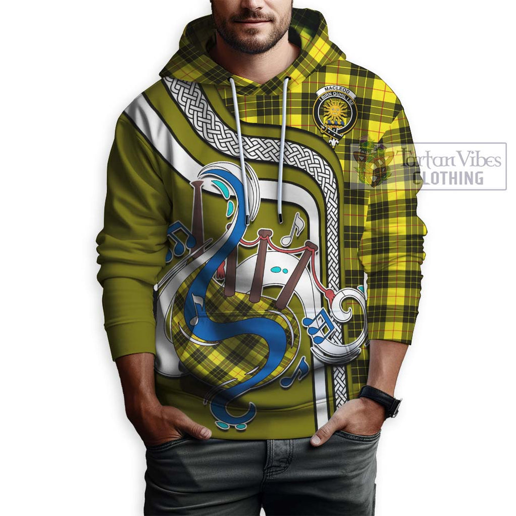 MacLeod (McLeod) Tartan Hoodie with Epic Bagpipe Style Zip Hoodie - Tartanvibesclothing Shop