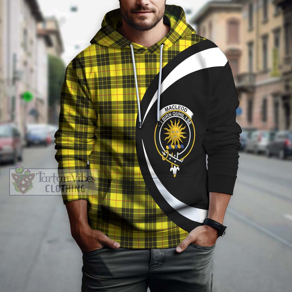 MacLeod (McLeod) Tartan Hoodie with Family Crest Circle Style Zip Hoodie - Tartan Vibes Clothing