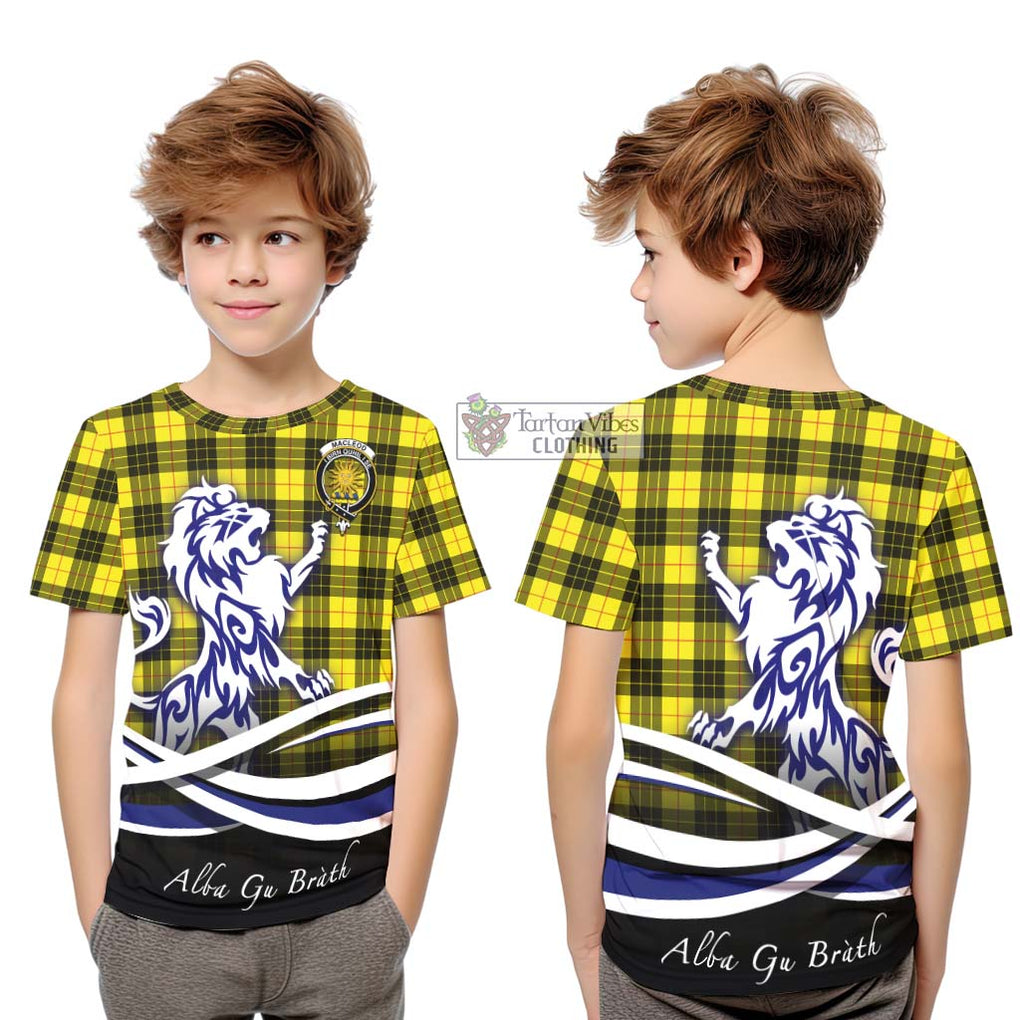 MacLeod (McLeod) Tartan Kid T-Shirt with Alba Gu Brath Regal Lion Emblem Youth XL Size14 - Tartanvibesclothing Shop