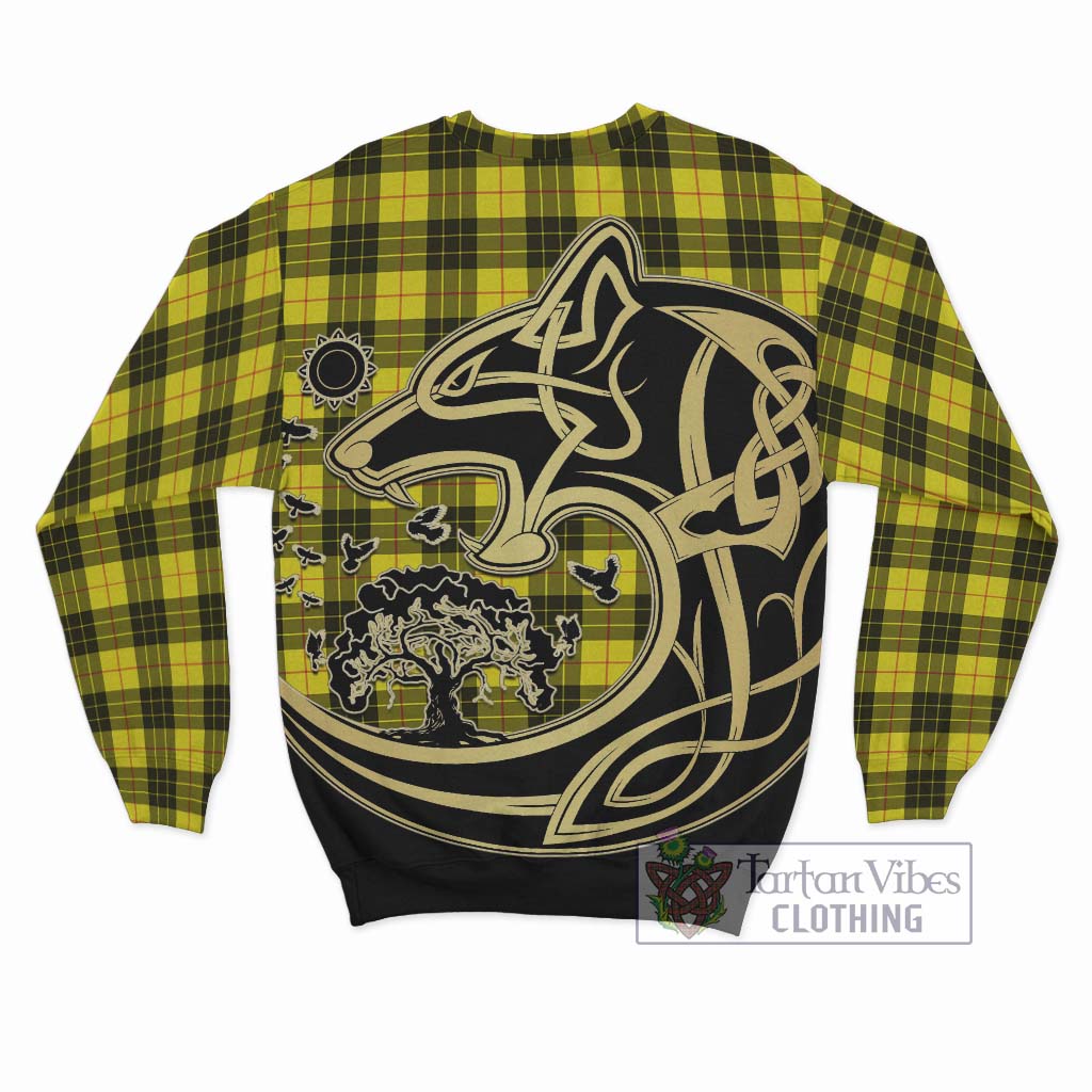 MacLeod (McLeod) Tartan Sweatshirt with Family Crest Celtic Wolf Style - Tartan Vibes Clothing