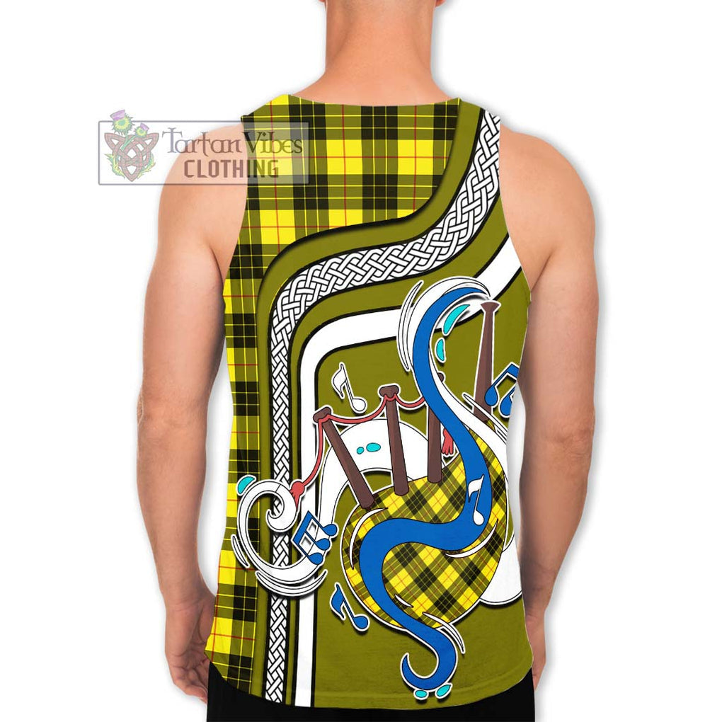 MacLeod (McLeod) Tartan Men's Tank Top with Epic Bagpipe Style - Tartanvibesclothing Shop