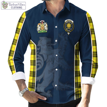 MacLeod (McLeod) Tartan Long Sleeve Button Up Shirt with Family Crest and Lion Rampant Vibes Sport Style