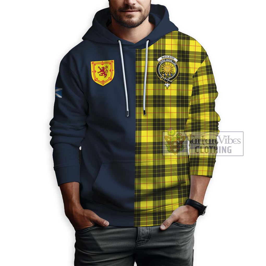 Tartan Vibes Clothing MacLeod of Lewis Modern Tartan Hoodie with Scottish Lion Royal Arm Half Style